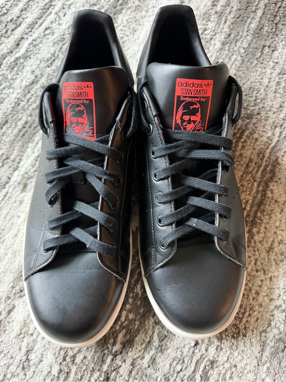 Adidas Men’s Stan Smith 'Black Turbo' Sneakers